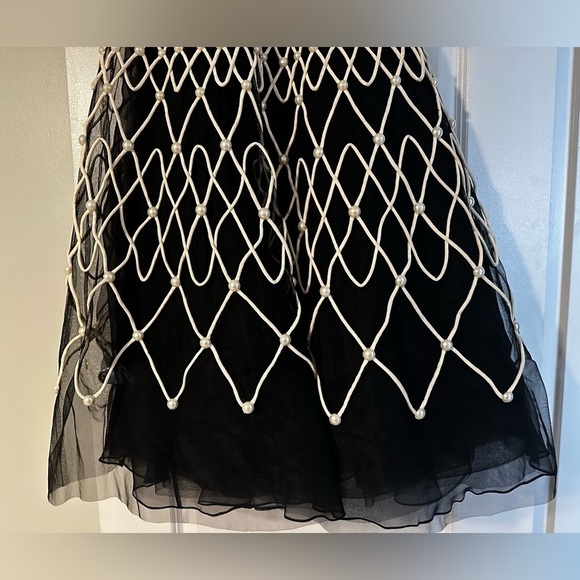 New Carolina Herrera Chalet Beaded & Embroidered Tulle Strapless Cocktail Dress - Picture 13 of 16